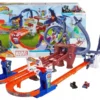 Hot Wheels Spider-Man & Black Panther Wirwarrende Racebaan Toy Car Track Set