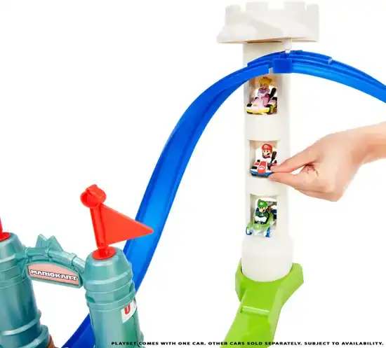 Q84nR1x3yqD9=w550-h840-t Hot Wheels Mario Kart Slam Stroomkring - Racebaan met Super Mario Bros-Figuur