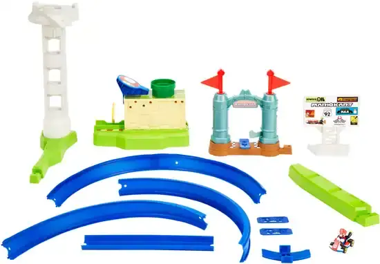 RV9O7gy4zXNq=w550-h840-t Hot Wheels Mario Kart Slam Stroomkring - Racebaan met Super Mario Bros-Figuur