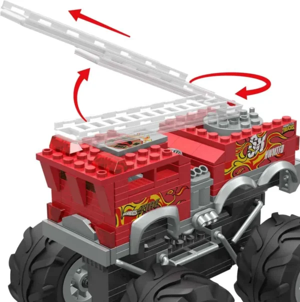 1192x1200 (2) MEGA Bloks Hot Wheels Monstertruck Fire Truck