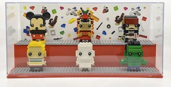 LEGO Vitrine Minifiguren Rood