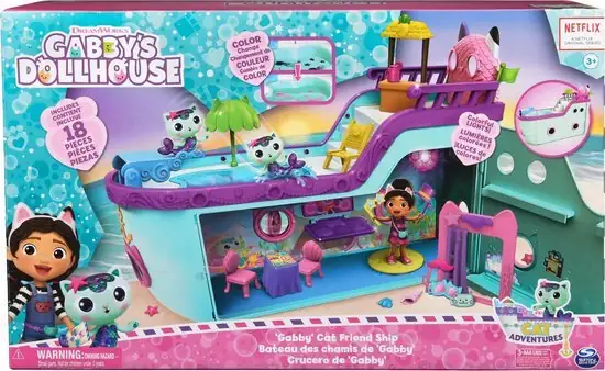 Gabby’s Poppenhuis – Meerminnenschip – Cruiseschip – Speelfigurenset