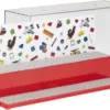 550x391 (1) LEGO Vitrine Minifiguren Rood