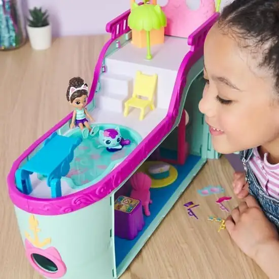 Gabby’s Poppenhuis – Meerminnenschip – Cruiseschip – Speelfigurenset