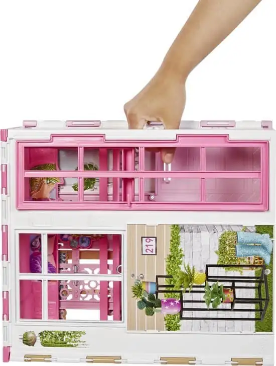 Barbie huis - 2 verdiepingen met Meubels en Accessoires