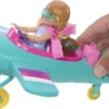 Barbie Chelsea Beroepenpop Speelset - Piloot - Met barbiepop en vliegtuig