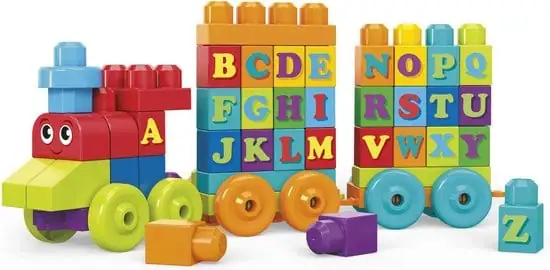 Mega Bloks First Builders ABC Alfabet Trein - Constructiespeelgoed