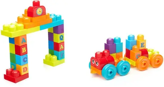 Mega Bloks First Builders ABC Alfabet Trein - Constructiespeelgoed