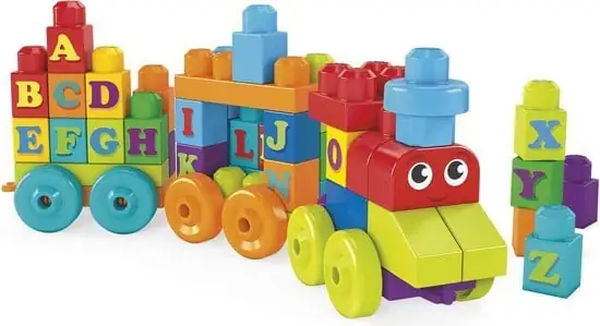 Mega Bloks First Builders ABC Alfabet Trein - Constructiespeelgoed