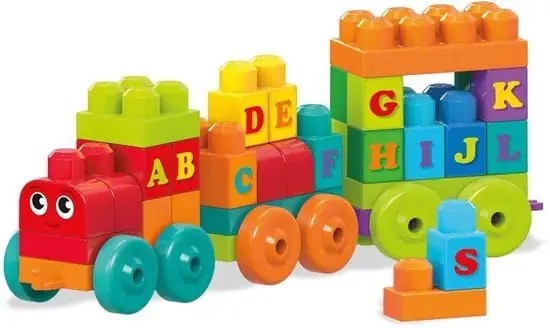 Mega Bloks First Builders ABC Alfabet Trein - Constructiespeelgoed