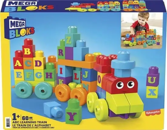 Mega Bloks First Builders ABC Alfabet Trein - Constructiespeelgoed