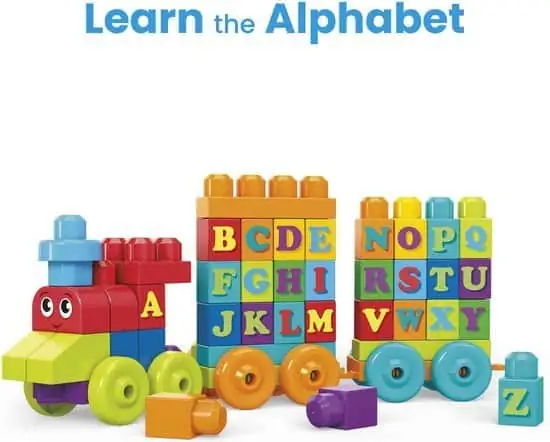 Mega Bloks First Builders ABC Alfabet Trein - Constructiespeelgoed