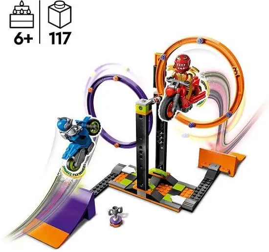 550x516 LEGO City Stuntz Spinning Stunt-uitdaging Actieset - 60360