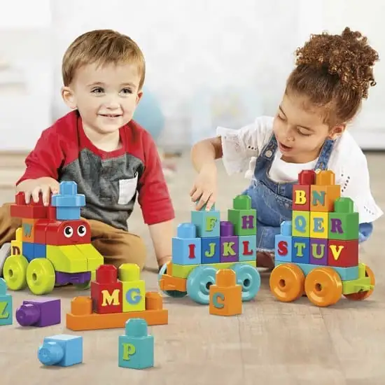Mega Bloks First Builders ABC Alfabet Trein - Constructiespeelgoed