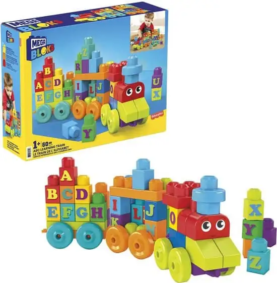 Mega Bloks First Builders ABC Alfabet Trein - Constructiespeelgoed