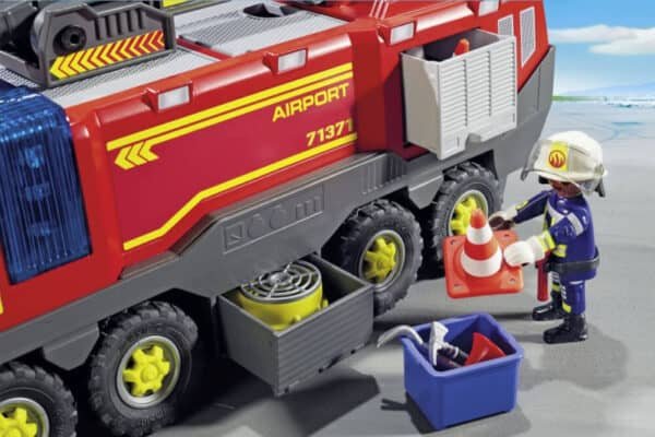 PLAYMOBIL City Action Luchthavenbrandweerwagen met licht en geluid - 71371