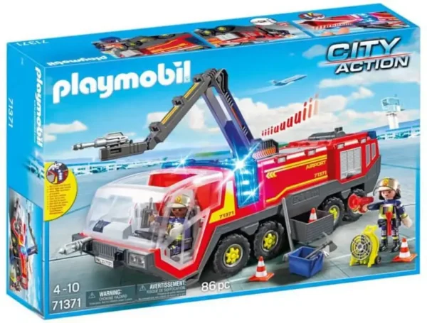 PLAYMOBIL City Action Luchthavenbrandweerwagen met licht en geluid - 71371