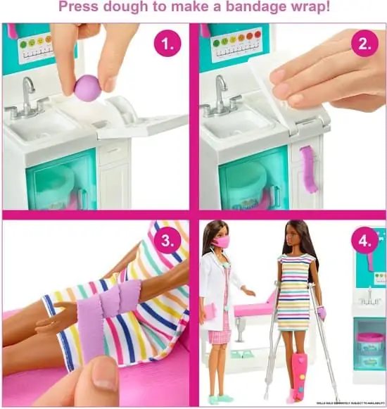 550x581 Barbie Careers Medical Playset Snelgipskliniek