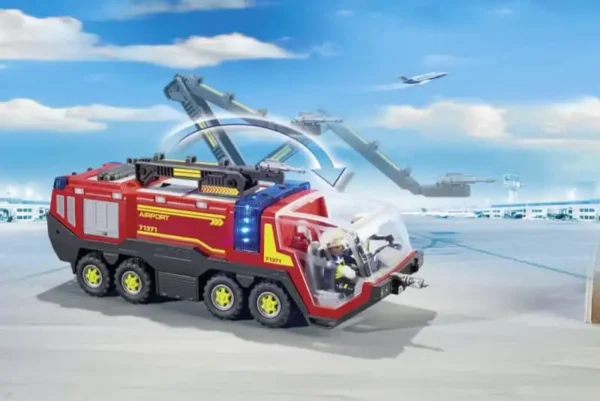 PLAYMOBIL City Action Luchthavenbrandweerwagen met licht en geluid - 71371