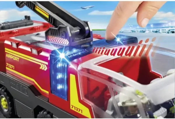 PLAYMOBIL City Action Luchthavenbrandweerwagen met licht en geluid - 71371