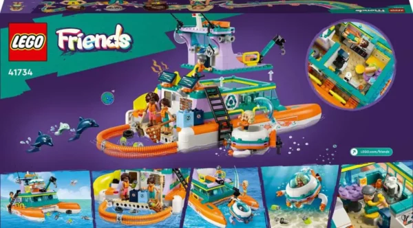 1200x664 LEGO Friends Reddingsboot op zee Boot - 41734