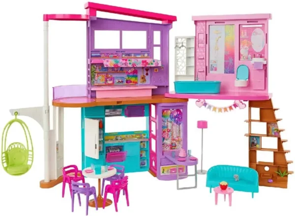 Barbie Malibuhuis - Barbie huis - Met 6 kamers