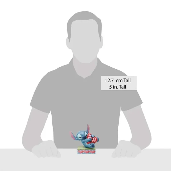 Disney Traditions Stitch Knuffelt een Hart 13 cm