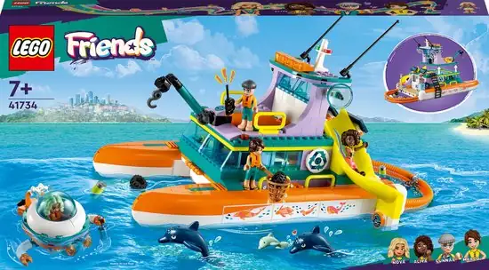 550x304 (3) LEGO Friends Reddingsboot op zee Boot - 41734