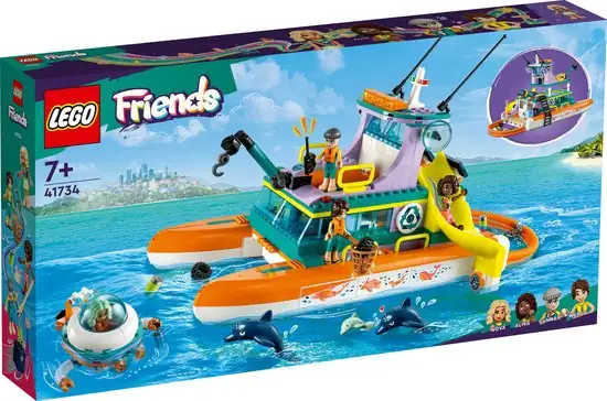 550x364 (1) LEGO Friends Reddingsboot op zee Boot - 41734