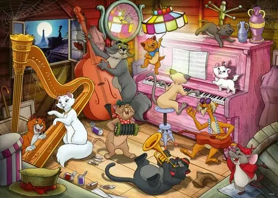 Disney Ravensburger puzzel Aristocats - Legpuzzel - 1000 stukjes