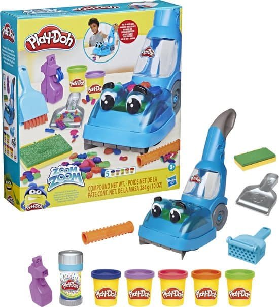 Play-Doh Zoom Zoom stofzuiger en opruimset
