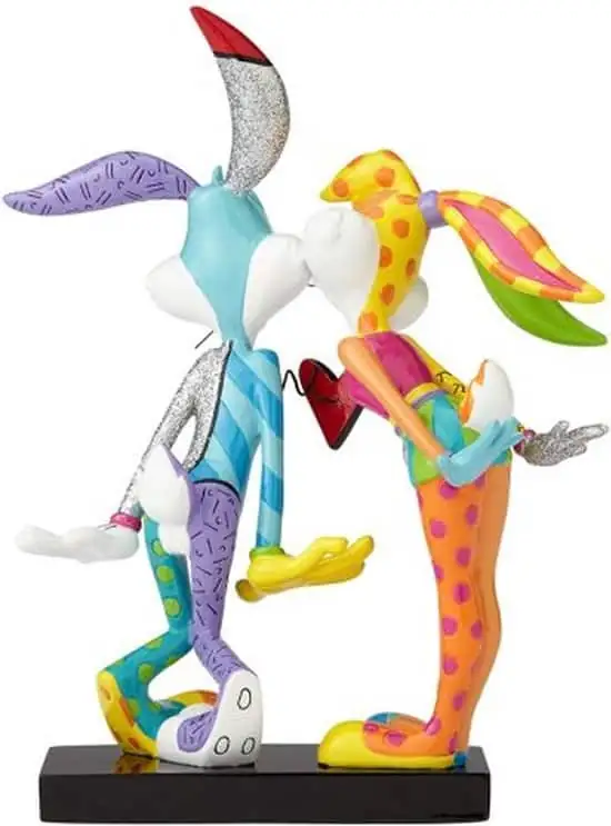 Looney Tunes Britto - Lola Kissing Bugs Bunny Figurine 21cm