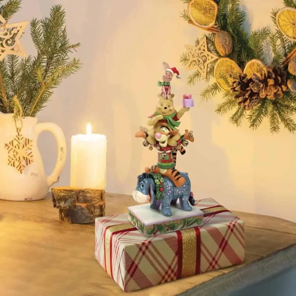 71FjHbH2OKL._AC_SL1280_ Disney Traditions Christmas Winnie the Pooh Stacked Figurine