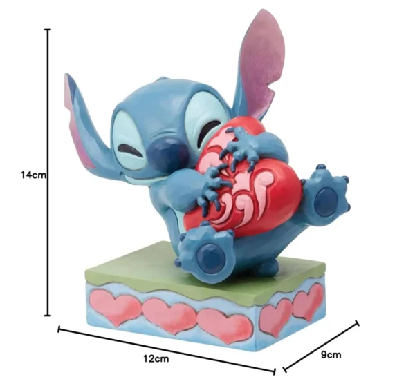 Disney Traditions Stitch Knuffelt een Hart 13 cm