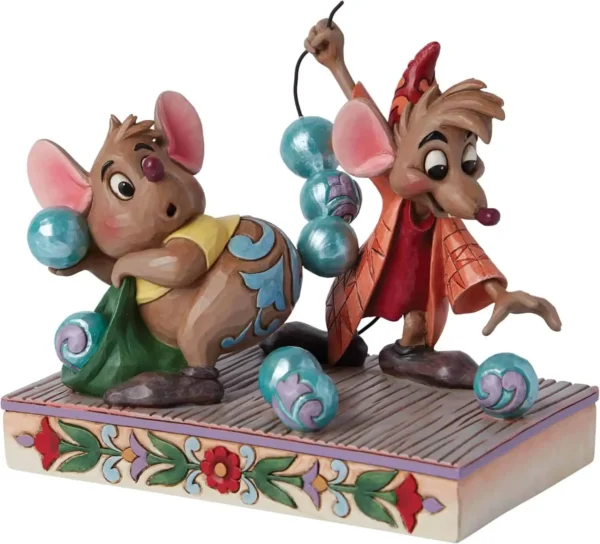 Disney Traditions Assepoester Jaq & Gus Figurine