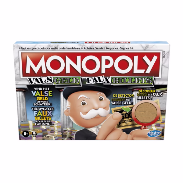 Hasbro Gaming_F2674197_INT_1 Monopoly Vals Geld (NL/FR) Monopoly Crooked Cash Hasbro