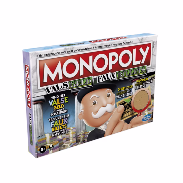 Hasbro Gaming_F2674197_INT_6 Monopoly Vals Geld (NL/FR) Monopoly Crooked Cash Hasbro