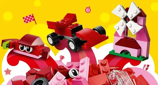 550x298 LEGO Classic Rode Creatieve Doos - 10707