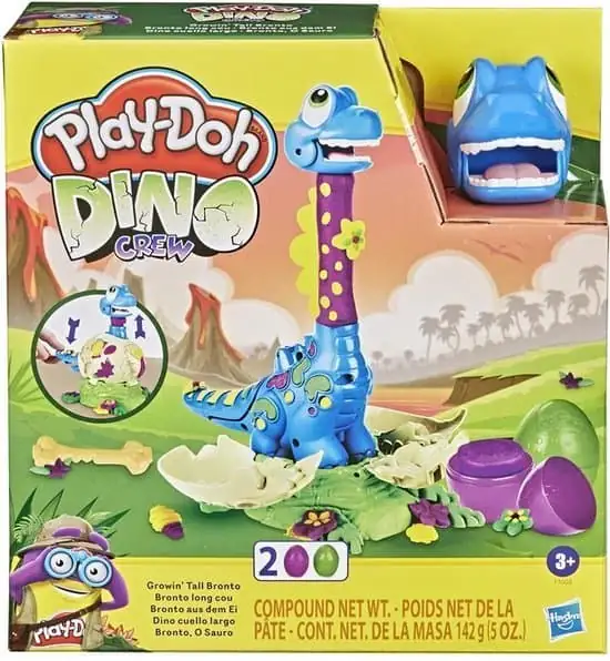 Play-Doh Dino Crew Langnek Bronto - Klei Speelset