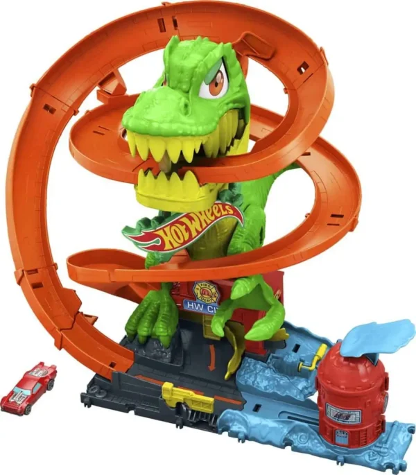 Hot Wheels T-Rex Vurig Gevecht - Loopingbaan