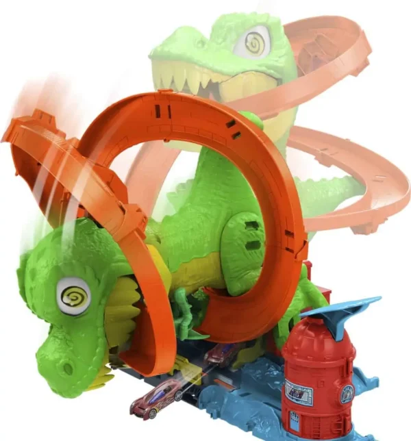 Hot Wheels T-Rex Vurig Gevecht - Loopingbaan