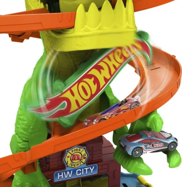 Hot Wheels T-Rex Vurig Gevecht - Loopingbaan