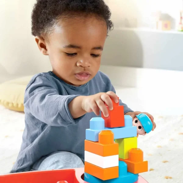 MEGA Bloks Bouwsteenwagen - 20 blokken - Trekwagen speelgoed