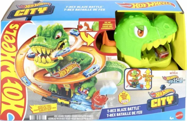 Hot Wheels T-Rex Vurig Gevecht - Loopingbaan