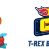 Hot Wheels T-Rex Vurig Gevecht - Loopingbaan