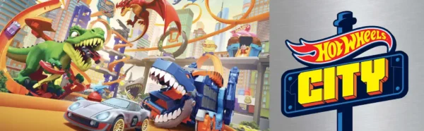 Hot Wheels T-Rex Vurig Gevecht - Loopingbaan