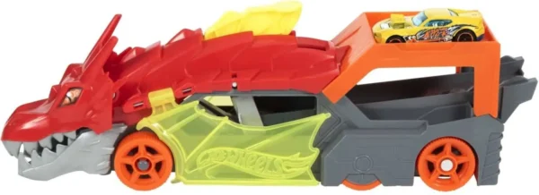 Hot Wheels City Lanceringstrailer met Draak