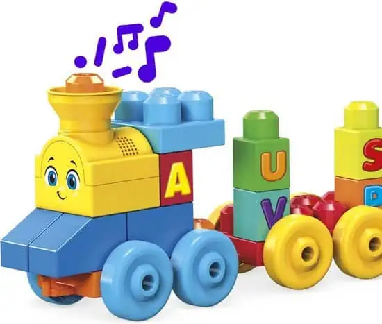 MEGA Bloks ABC muziektrein - 50 blokken - Bouwstenen met geluiden