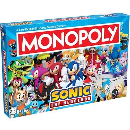 MONOPOLY SONIC THE HEDGEHOG Engelstalig