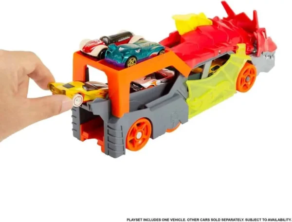 Hot Wheels City Lanceringstrailer met Draak